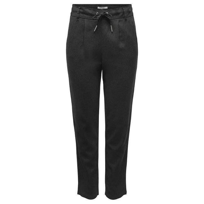Straight-Leg Hose aus Leinen/Viskose schwarz <span itemprop=
