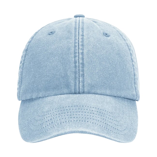 Casquette de baseball motif/style rétro vieux denim <span itemprop=