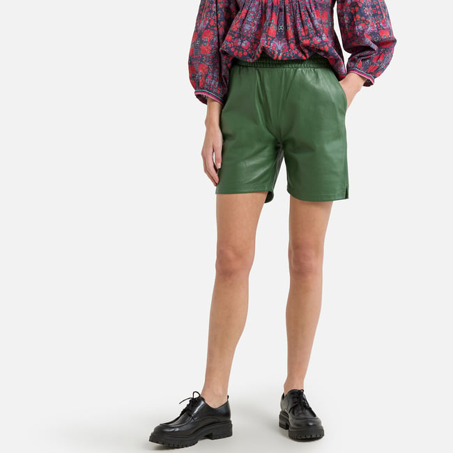 Шорты из овечьей кожи FOLY зеленый OAKWOOD