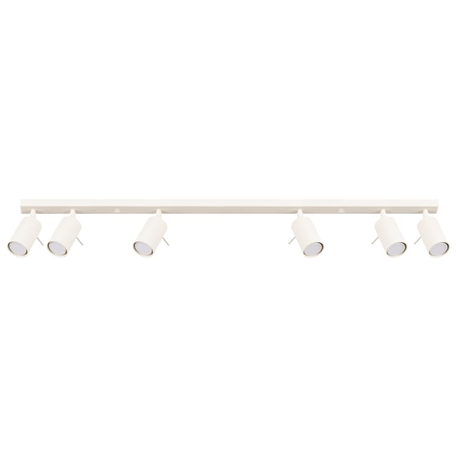 Plafonnier Acier Beige GU10 6 Ring Couleur beige <span itemprop=