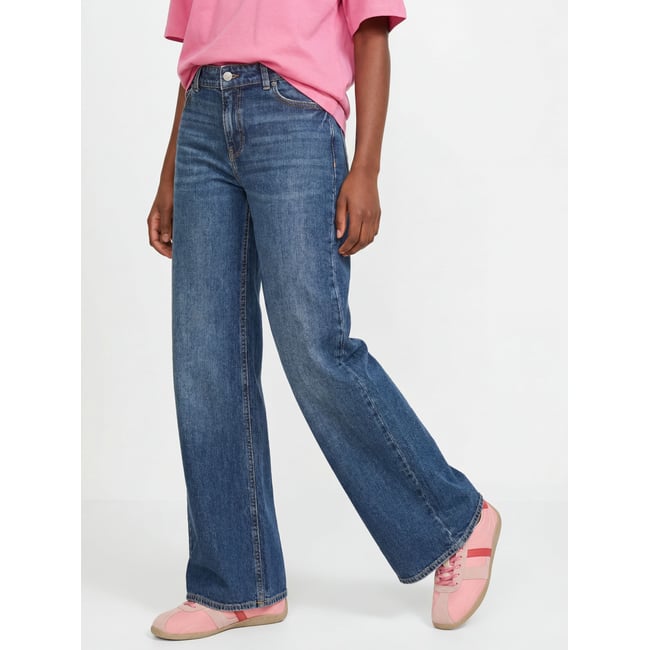 Jean Coupe Évasée blue denim 1 <span itemprop=