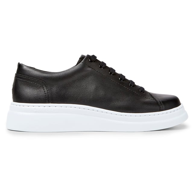 Baskets À Lacets Cuir Runner Up noir <span itemprop=
