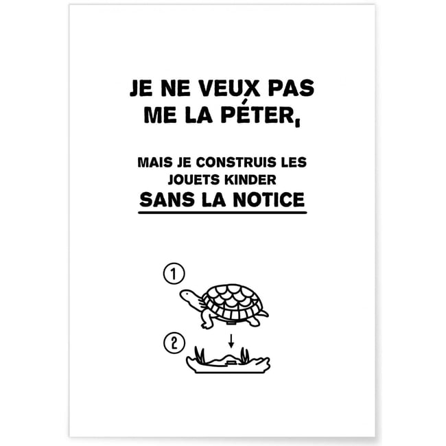 Affiche Kinder Couleur blanc <span itemprop=