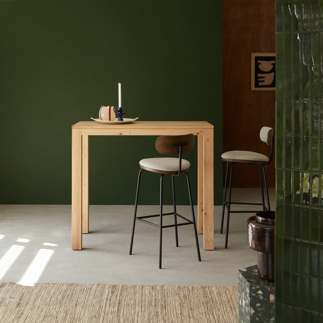 Table à manger en Chêne massif, EDEN Couleur naturel <span itemprop=