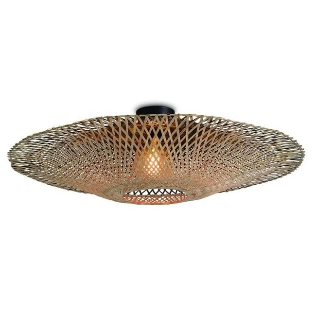 Plafonnier Bambou KALIMANTAN Couleur naturel <span itemprop=