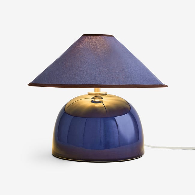 MADE.COM Nora Table Lamp, navy, MADE