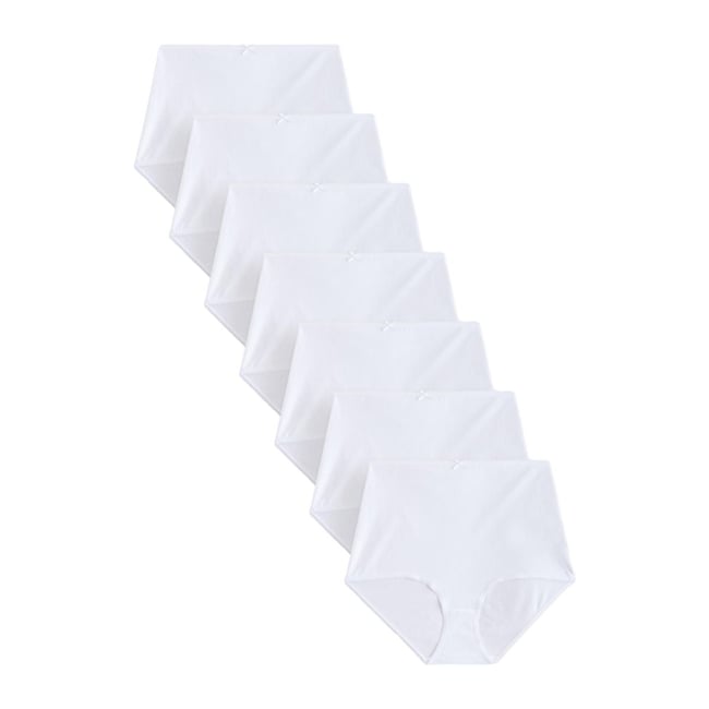 Culotte, lot de 7 blanc <span itemprop=