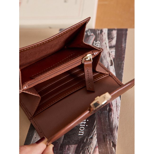 Porte-monnaie Small Wallet - Maroquinerie tan <span itemprop=