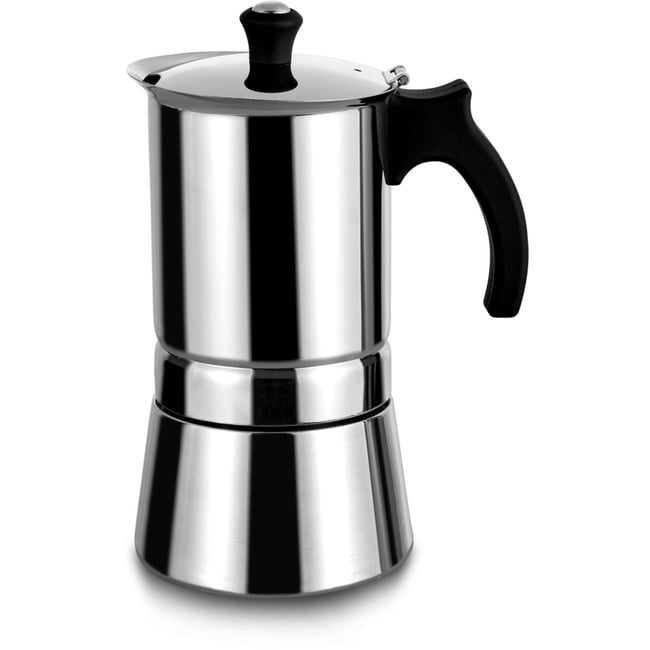 Cafetière italienne 6 tasses induction inox <span itemprop=