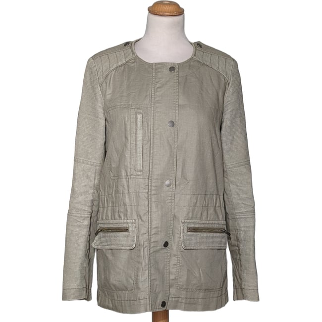 Manteau Noir Mi-saison Le Comptoir Des Cotonniers Taille 38 - Laine, Style Officier, Neuf Sans étiquettes