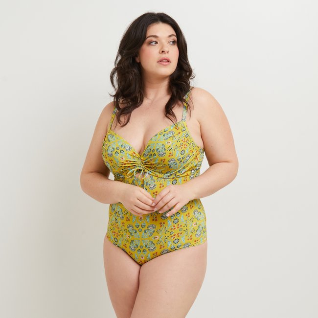 Maillot de bain 1 pièce MALICE multico vert <span itemprop=