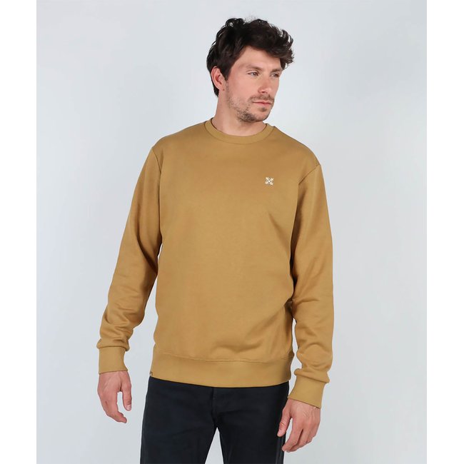 Sweat col rond essentiel SOUET kraft <span itemprop=