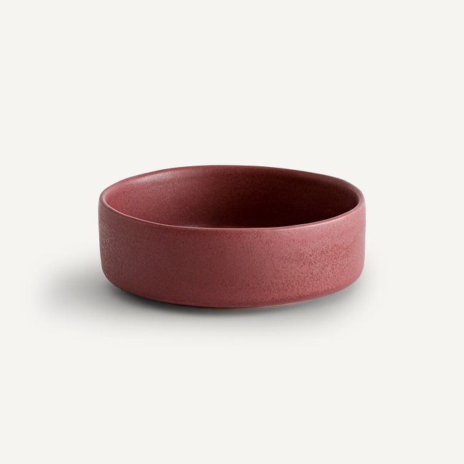 Juego de 4 cuencos pequeños de gres, Gandra rosa granate <span itemprop=