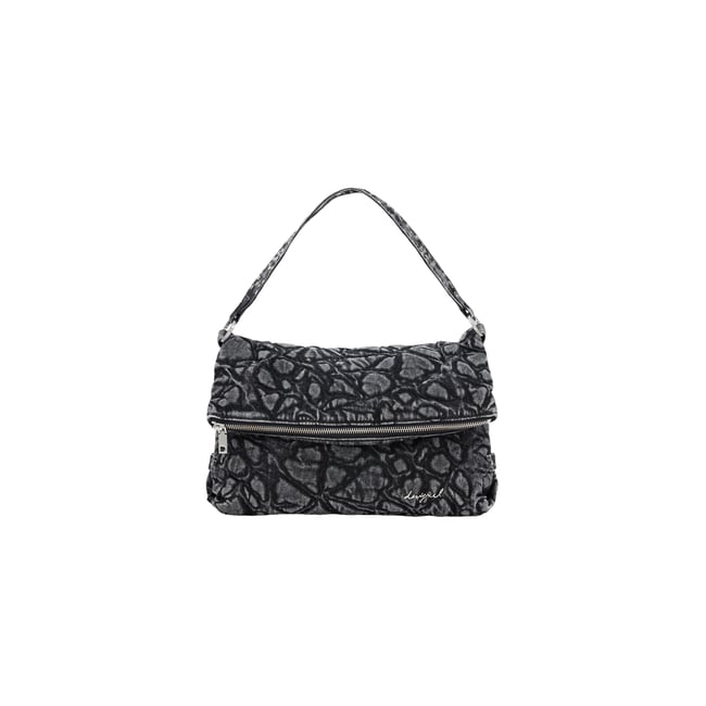 sac brodé de taille moyenne noir <span itemprop=