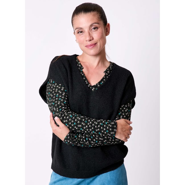 Pull tricot sans manche uni DAKILA - LA FIANCÉE