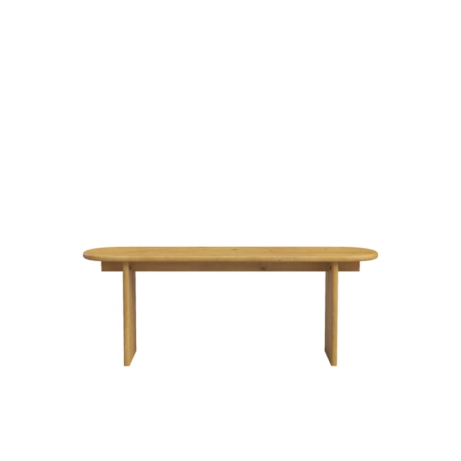 Banc en sapin naturel 120 cm - NUMA Couleur désert <span itemprop=