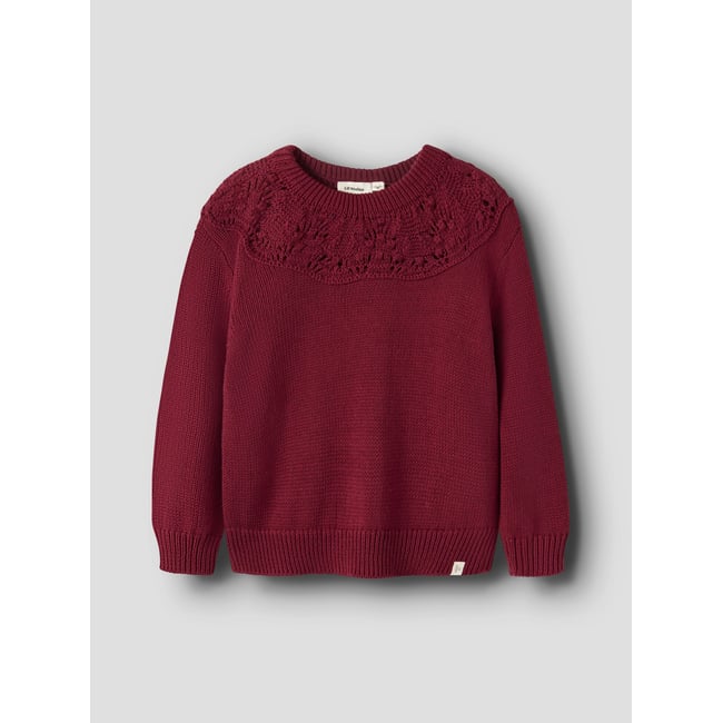Pull En Maille rouge - biking red1 <span itemprop=