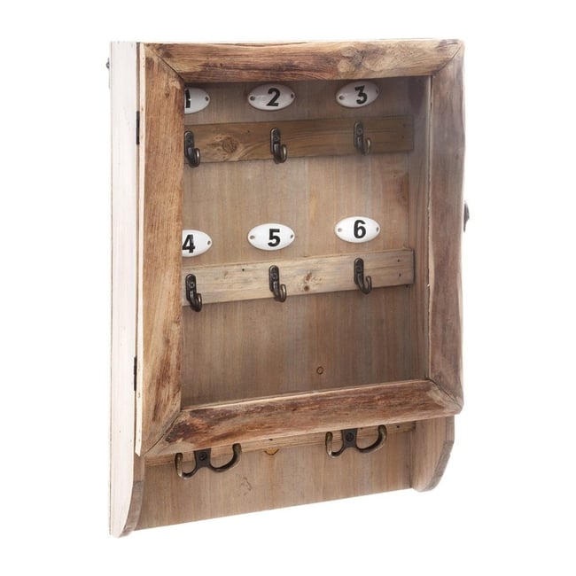 Boîte à clés rétro en bois Couleur v002230 <span itemprop=