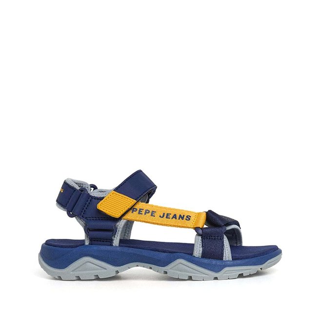 Sandales De Randonnée À Velcro marine <span itemprop=