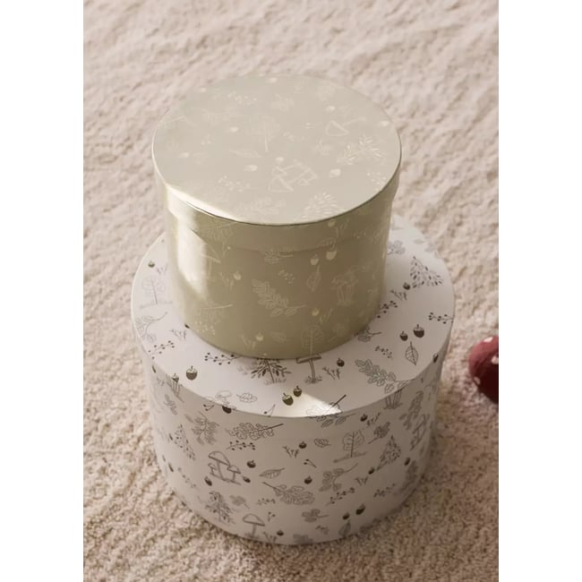 Boîte moyenne pour enfant imprimée Couleur blanc cassé <span itemprop=