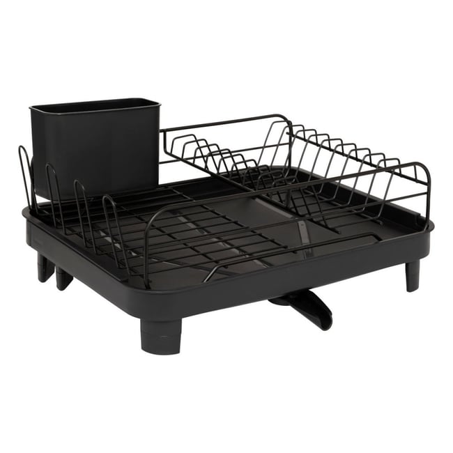 égouttoir à Vaisselle 1 Niveau Extensible Noir Couleur noir <span itemprop=