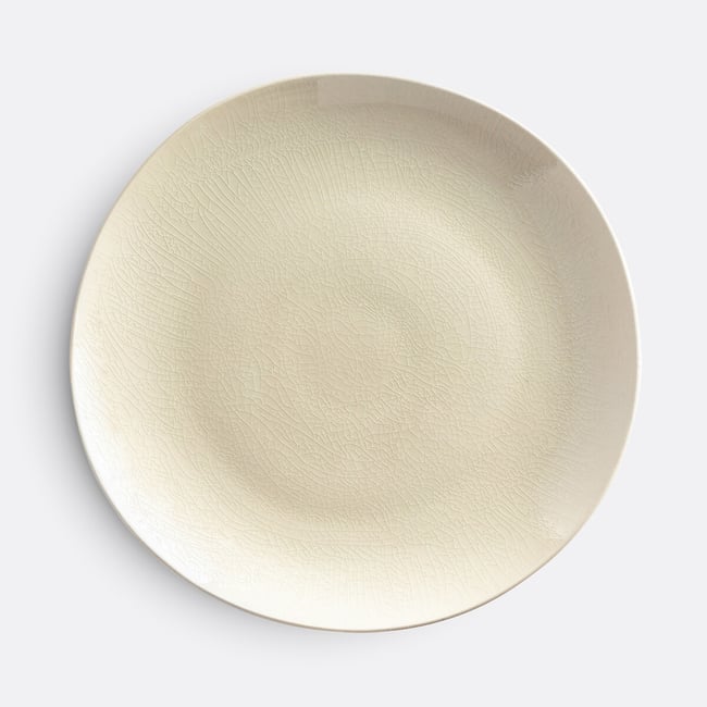 Lot 4 assiettes plates craquelées, GOGAIN - LA REDOUTE INTERIEURS