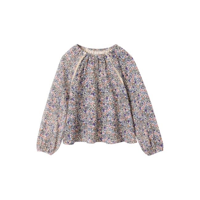 Blouse manches longues écru <span itemprop=