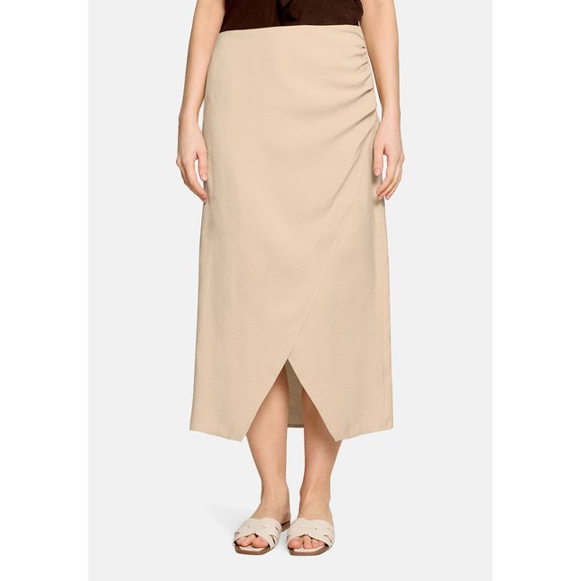 Jupe portefeuille près du corps light sand <span itemprop=