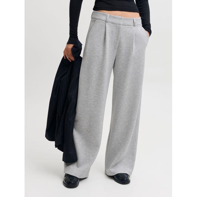 Pantalon grise - light grey melange <span itemprop=