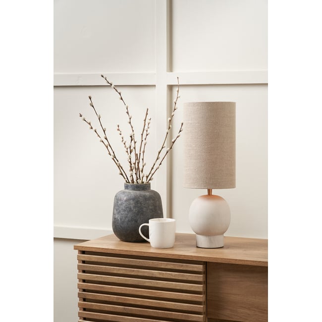 Albie Sand Marble Table Lamp, natural, ÉDITÉ