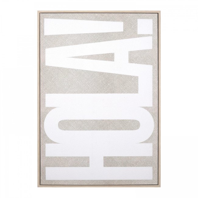 55x80cm Aloha Printed Canvas, white, SO'HOME