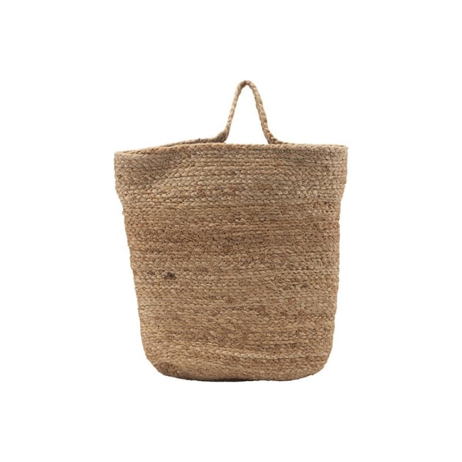 Panier à suspendre chanvre  Mira Couleur marron clair <span itemprop=