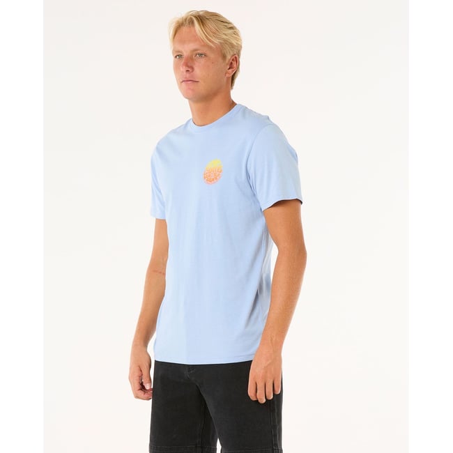 T-shirt WETTIE PASSAGE ICON TEE bleu glacier <span itemprop=