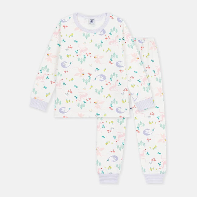 Pyjama en molleton, imprimé dinos imprimé <span itemprop=