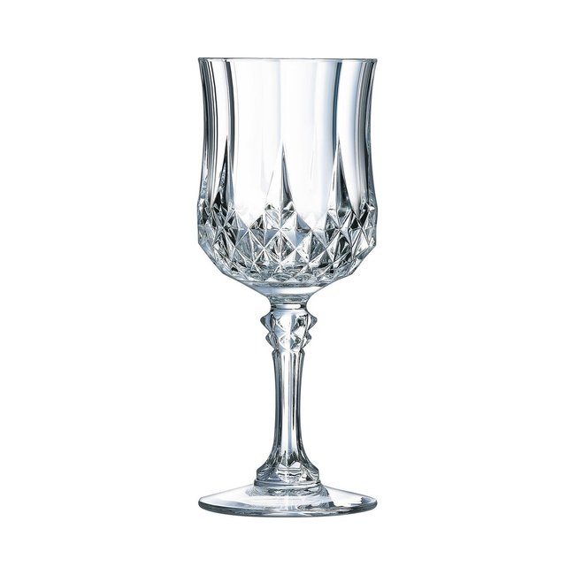 6 verres à pied 25cl Longchamp - Cristal d'Arques - Verre ultra transparent au design vintage Couleur transparent <span itemprop=