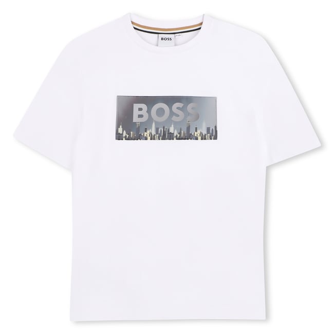 Tee-shirt manches courtes blanc <span itemprop=