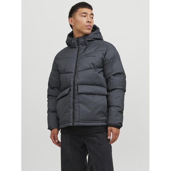 Doudoune dark grey melange <span itemprop=