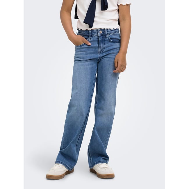 Jean À Jambe Large medium blue denim <span itemprop=