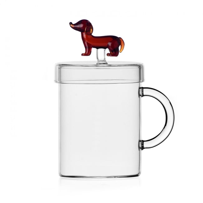 Mug avec couvercle Teckel Dogs Couleur v021700 <span itemprop=