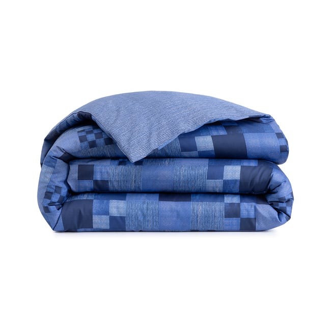 Housse de couette en satin, K INDIGO multicolore <span itemprop=