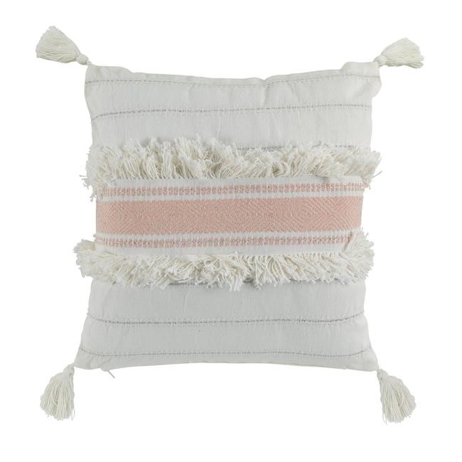 Coussin déhoussable Collection Indira rose <span itemprop=