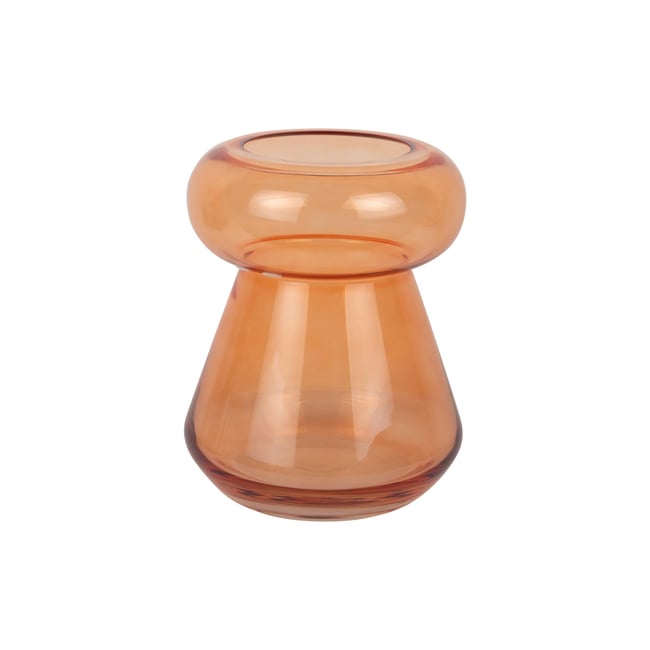 Vase Verre EXCELENTE Couleur orange vif <span itemprop=