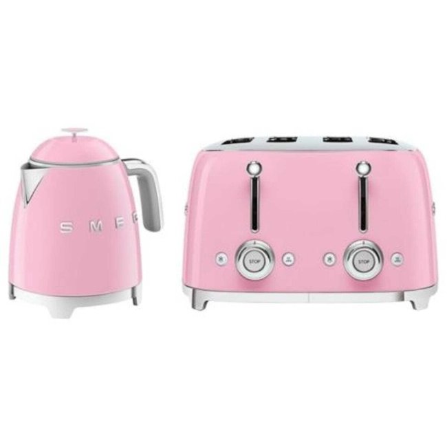 Retro Style 0.8L Mini Kettle & 4-Slice Toaster Set - SMEG