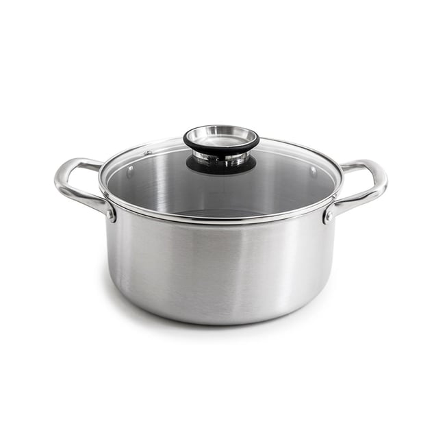Marmite 24cm triplex avec couvercle - 