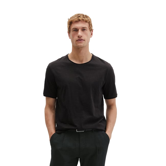 T-shirt regular en jersey slub doux - MARC O'POLO