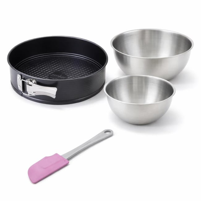 Set de 4 ustensiles de pâtisserie moule à gâteaux PERFECTBACK+ noir <span itemprop=