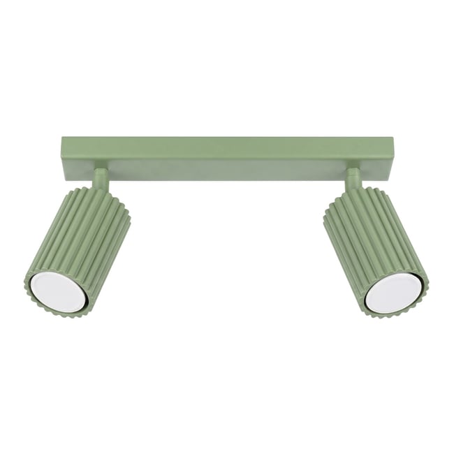 Plafonnier Aluminium Sauge GU10 1 Karbon Couleur sauge <span itemprop=