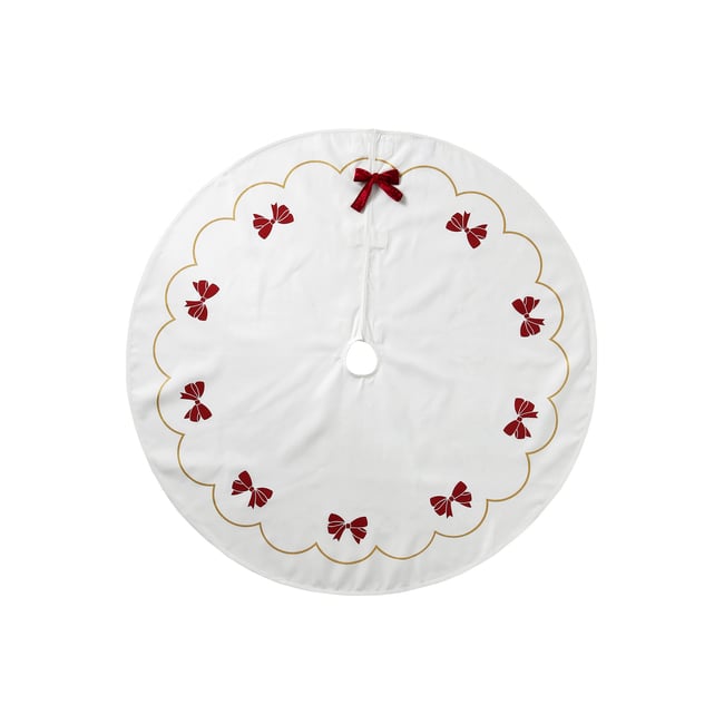 Tapis de pied de sapin feston XL Couleur blanc <span itemprop=