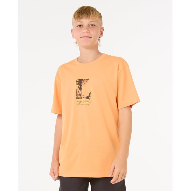 T-shirt Raw Energy FRAME Enfant zeste de mandarine <span itemprop=