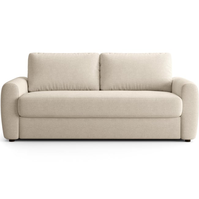 Canapé droit convertible 3 places en tissu chenille - ouverture express - SALVIA - HOMIFAB